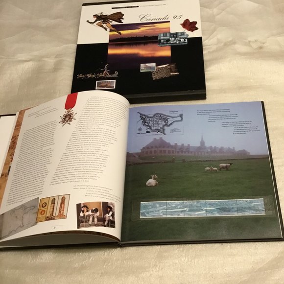 Canada 95 - The Collection of 1995 stamps hardback book w/ dust cover - Picture 4 of 14